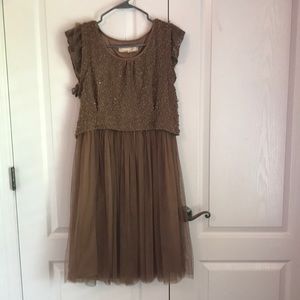 Brown Tulle Dress